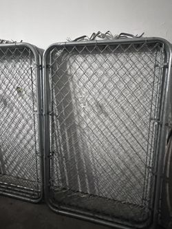 Everbilt 42 in. x 60 in. Galvanized Steel Chain Link Fence Walk Gate (Actual Gate Size: 38 in. x 60)