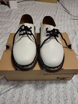 DRMARTENS 1461
Smooth Leather Platform Shoes NEW White