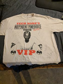 Autographed VIP Independent Powerhouse tour shirt