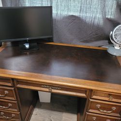 Hekman Executive Solid Wood Desk