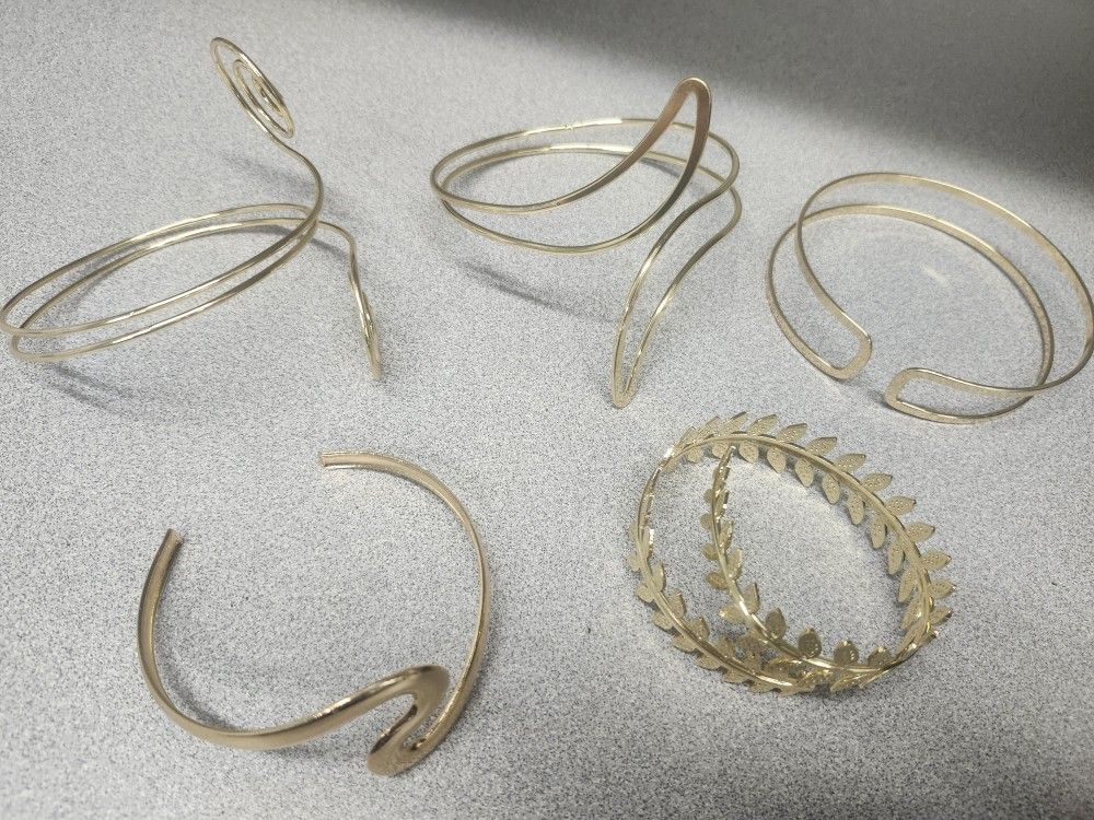 5 Arm Bracelets Jewelry Bundle