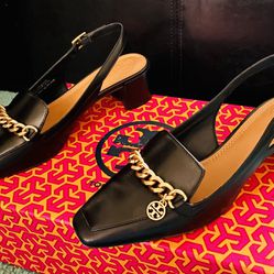 Tory Burch Mini Benton Charm Sling back Loafer (Size 6.5) for Sale in San  Antonio, TX - OfferUp