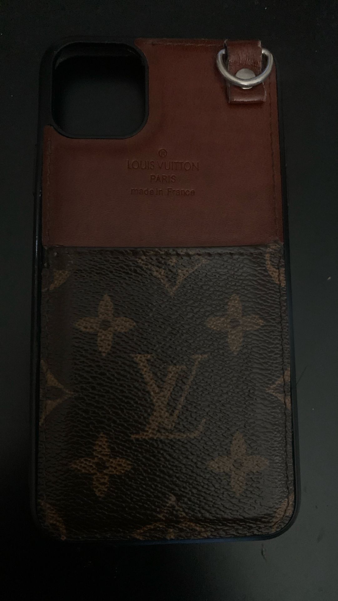 Authentic LV Louis Vuitton Leather iPhone Case