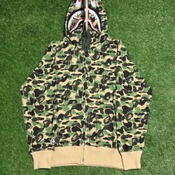 Camo Double Hooded Bape Hoodie