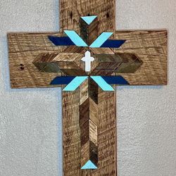 Handmade Reclaimed Pallet Wood Cross