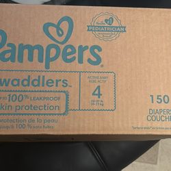 Pampers- Diapers Size 4  (150 Count)