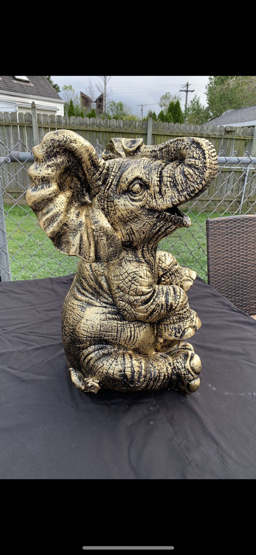 Happy upright Elephant Statue