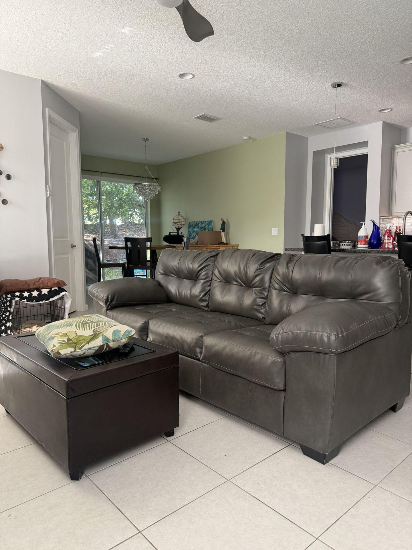 Leather Couch Like NEW