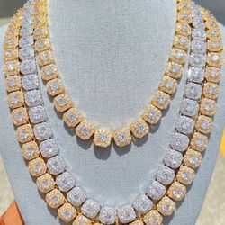 10mm Cluster Tennis Chain 