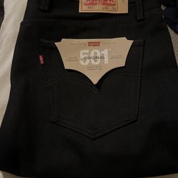 All Black Levi’s 501s