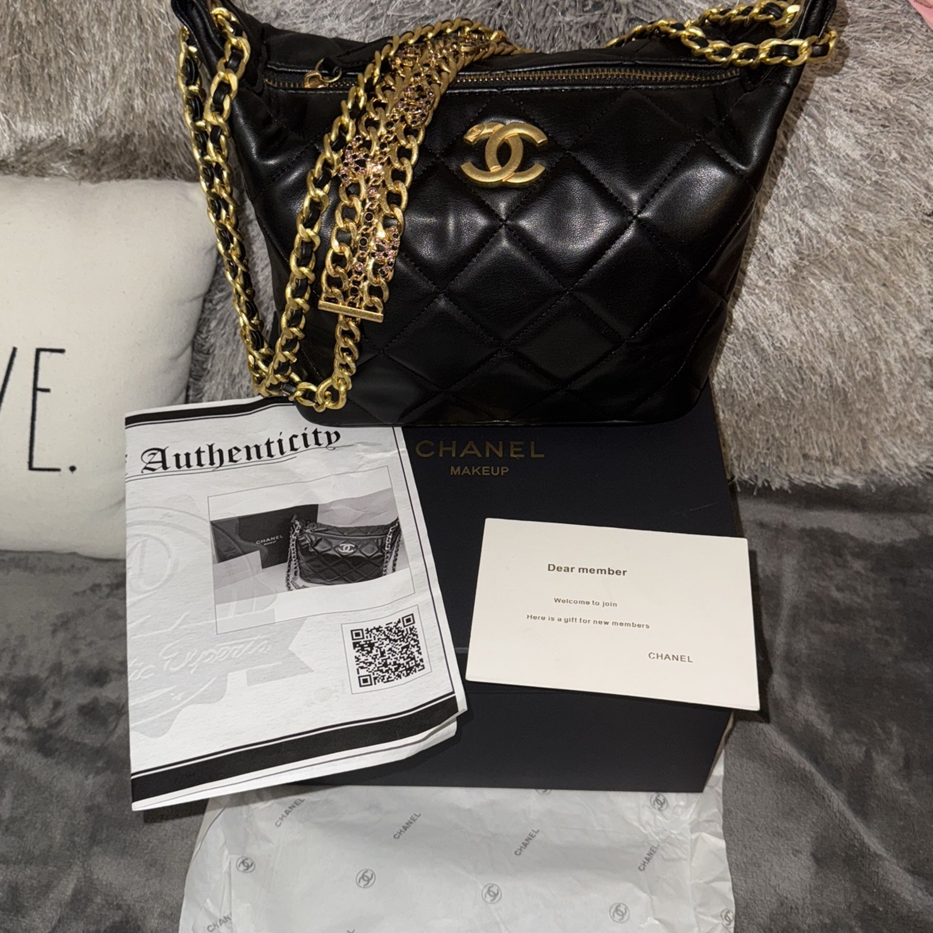 Chanel VIP Vegan Leather Bag New With Coa -OBO
