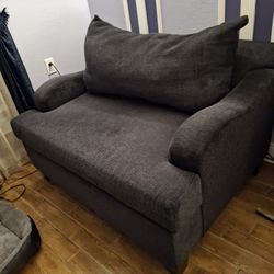 Dark Blue Love Seat New Condition Huge MADE USA