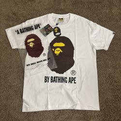 BAPE Big Head White Tee Size Medium