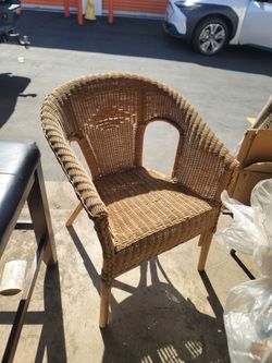 Wicker chair very good condition  $30