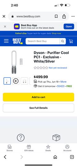 New Dyson Air Purifier Cooling Fan 2 In 1