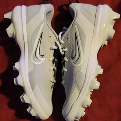 Brand New Nike Force Trout 9 Pro MCS Baseball Cleats Grey White Youth Kids Sizes 4.5, 5.5, 6