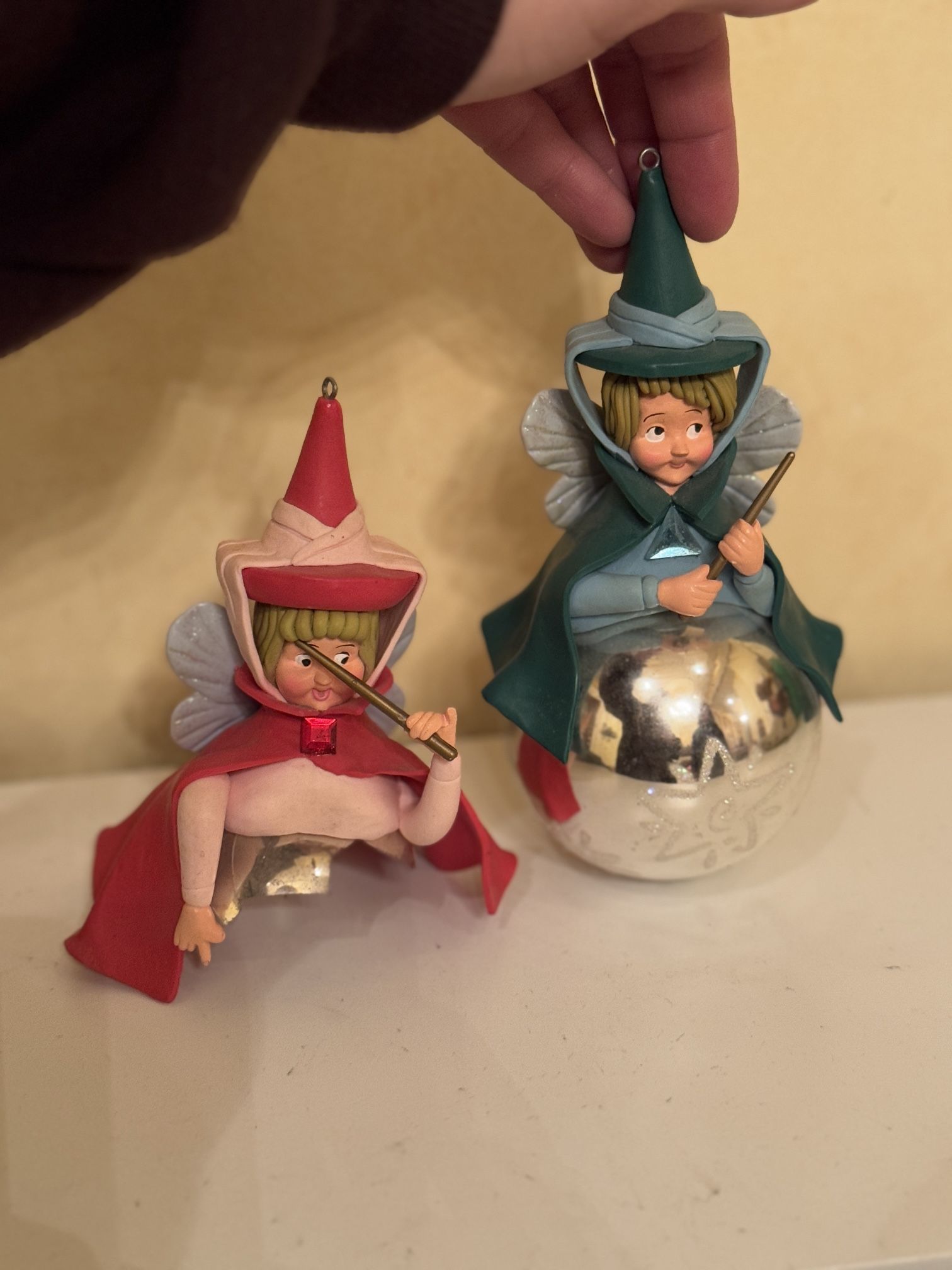 Disney Sleeping Beauty Fairy Godmothers Ornaments