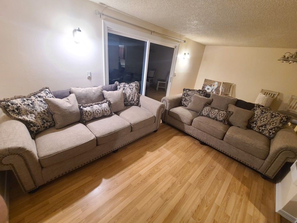 Ashley Couches (2 Large Couches No Love Seat)