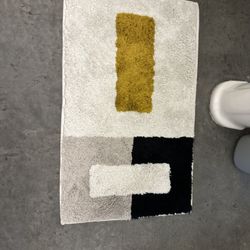 Organic Colorblock Bath Mat