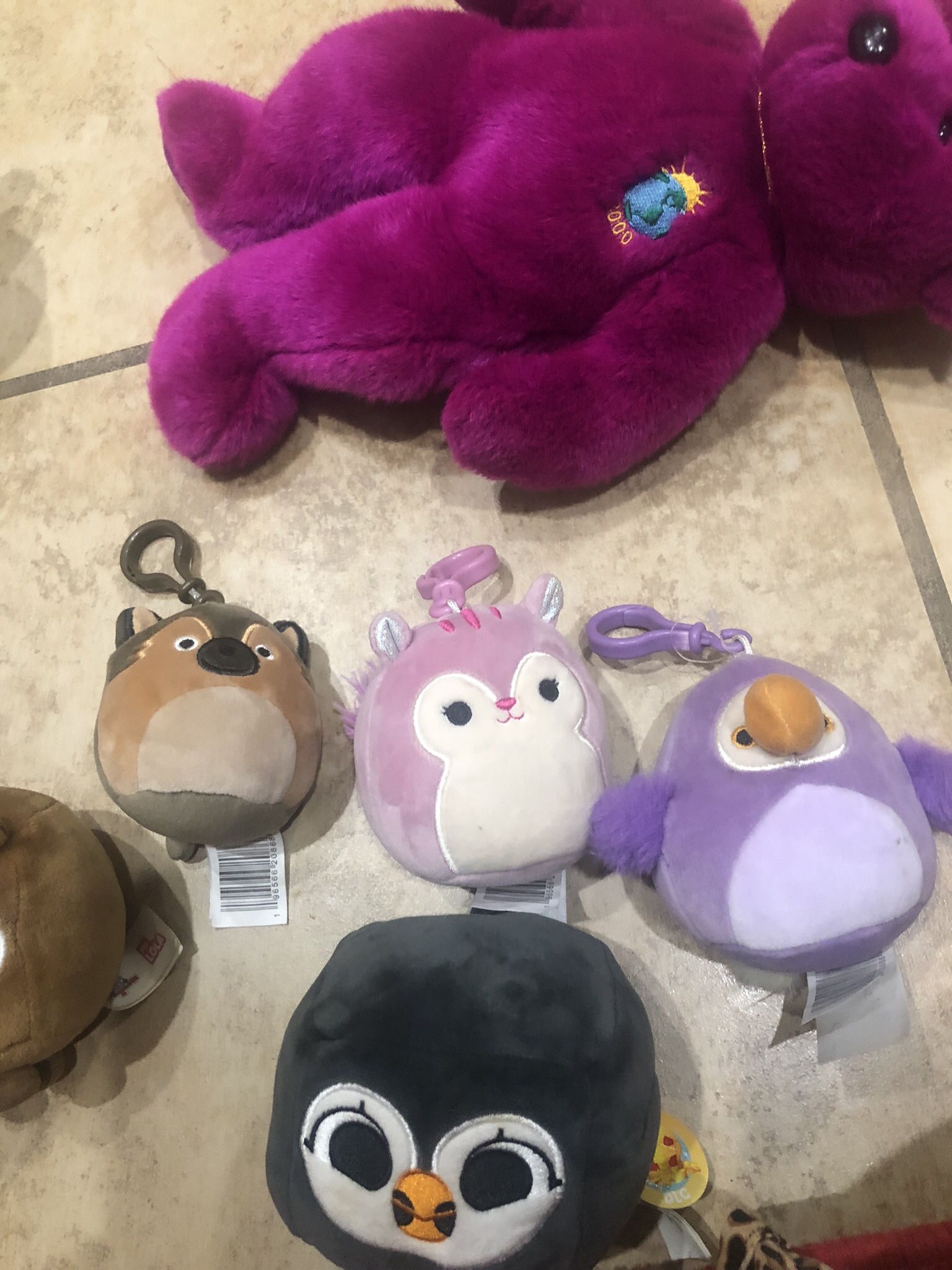 New stuffed animals all for
