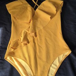 Yellow One-piece Swimsuit