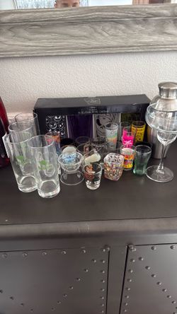 Glassware and shot glasses