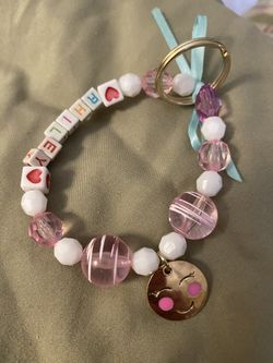 Bracelet, keychain book bag tag