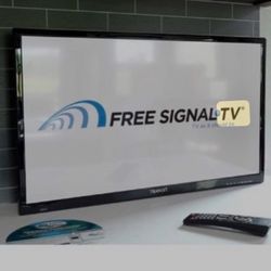 Transit tv with Amazon Fire sticker included FREE SIGNAL TV Transit 28” 12 Volt DC Powered LED Flat Screen HDTV for RV Camper Van Truck SUV Car $200
