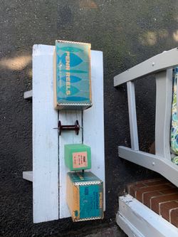 Antique Penn boxes and 2 spools
