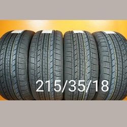 4 New Tires For Sale 215/35/18 We Service Motorcycle Tires