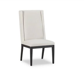 8 Buckner Upholstered White Side Dining Chair