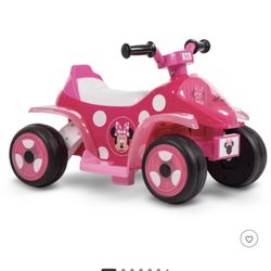 Huffy Minnie Mouse 6V Battery Ride On Quad Pink