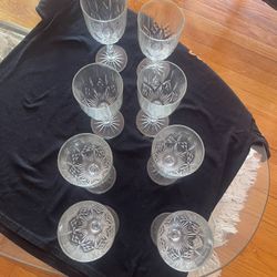 Vintage Anchor Hocking Set Of 8 Water Or Juice Glasses 