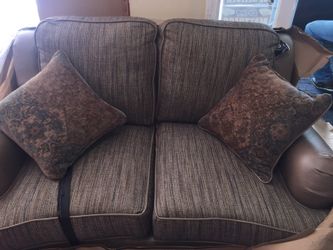 Loveseat and sofa