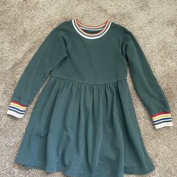 5T Girl’s Warm Terry Dress by Hanna Andersson, Long Sleeve