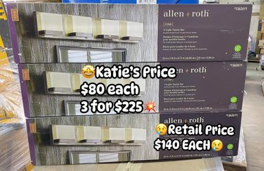 ✨ NEW allen + roth Cora 26-Inch 4-Light Vanity Lights ✨