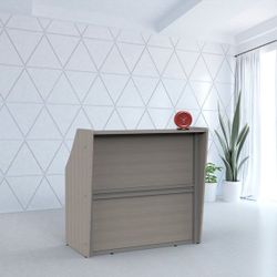 96"W x 24"D European Style Straight Reception Desk – Starting from $1,499.99