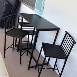 Island Bar Table With Chairs 
