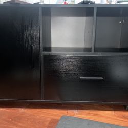 Black office filing and storage cabinet