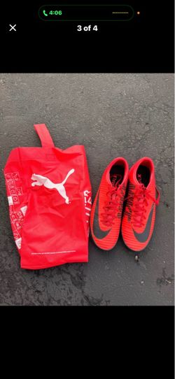 Red pumba shoes
