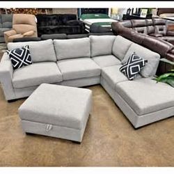 Sectional Sofa With Ottoman