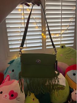 Coach limited edition green shoulder bag