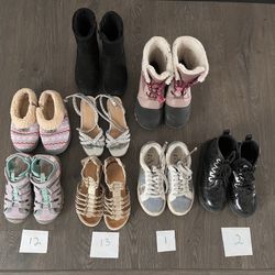 Kid’s Size 12,13, 1, 2 Shoes/slippers