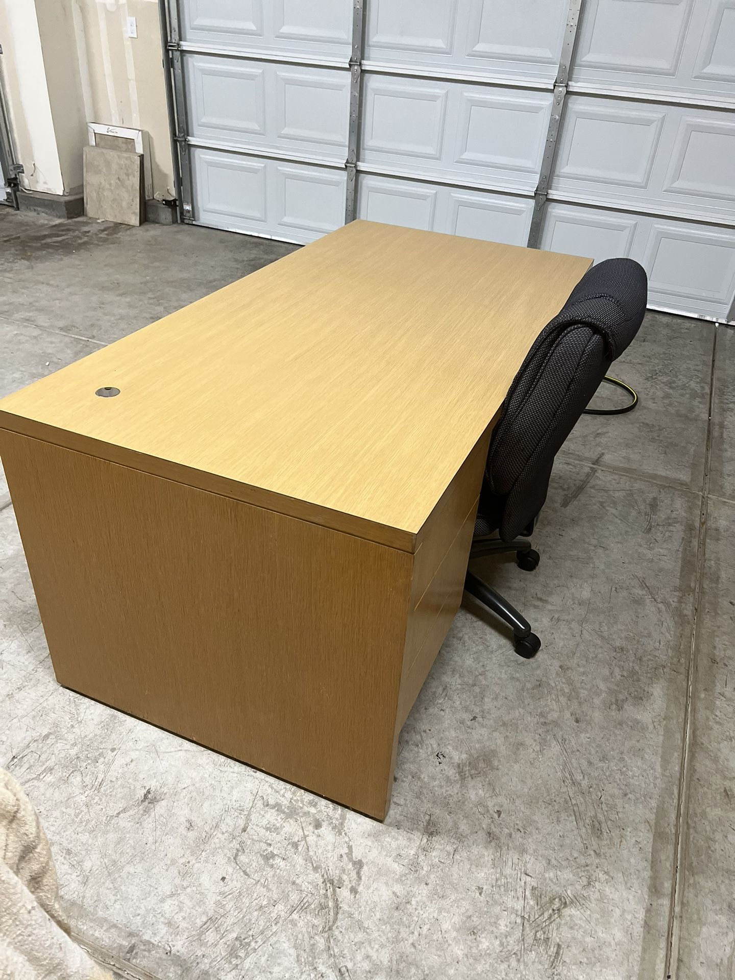 Golden Oak Desk And Office Chair
