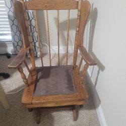Wooden rocking (Glider) chair in a good condition