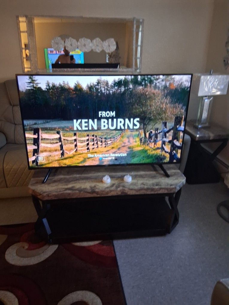 55"fire tv with original remote control. works great 