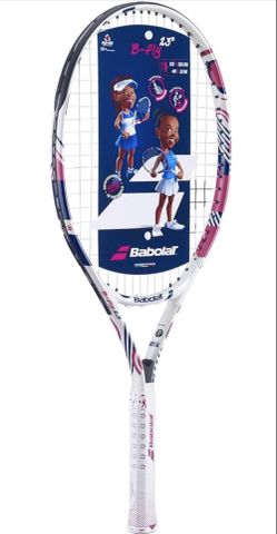 Babolat B’Fly Junior Tennis Racquet kids pink white 23”