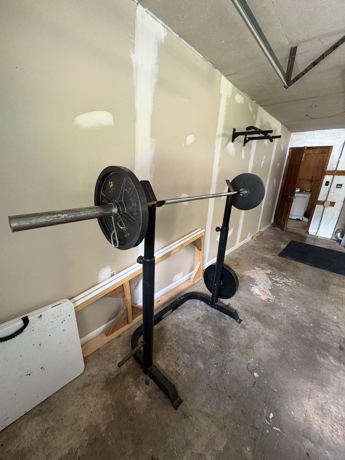 Home Gym Set- weights, bench, squatrack & more