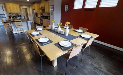 Extra large custom square dining table