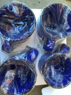 Blue camping set kitchen cookware